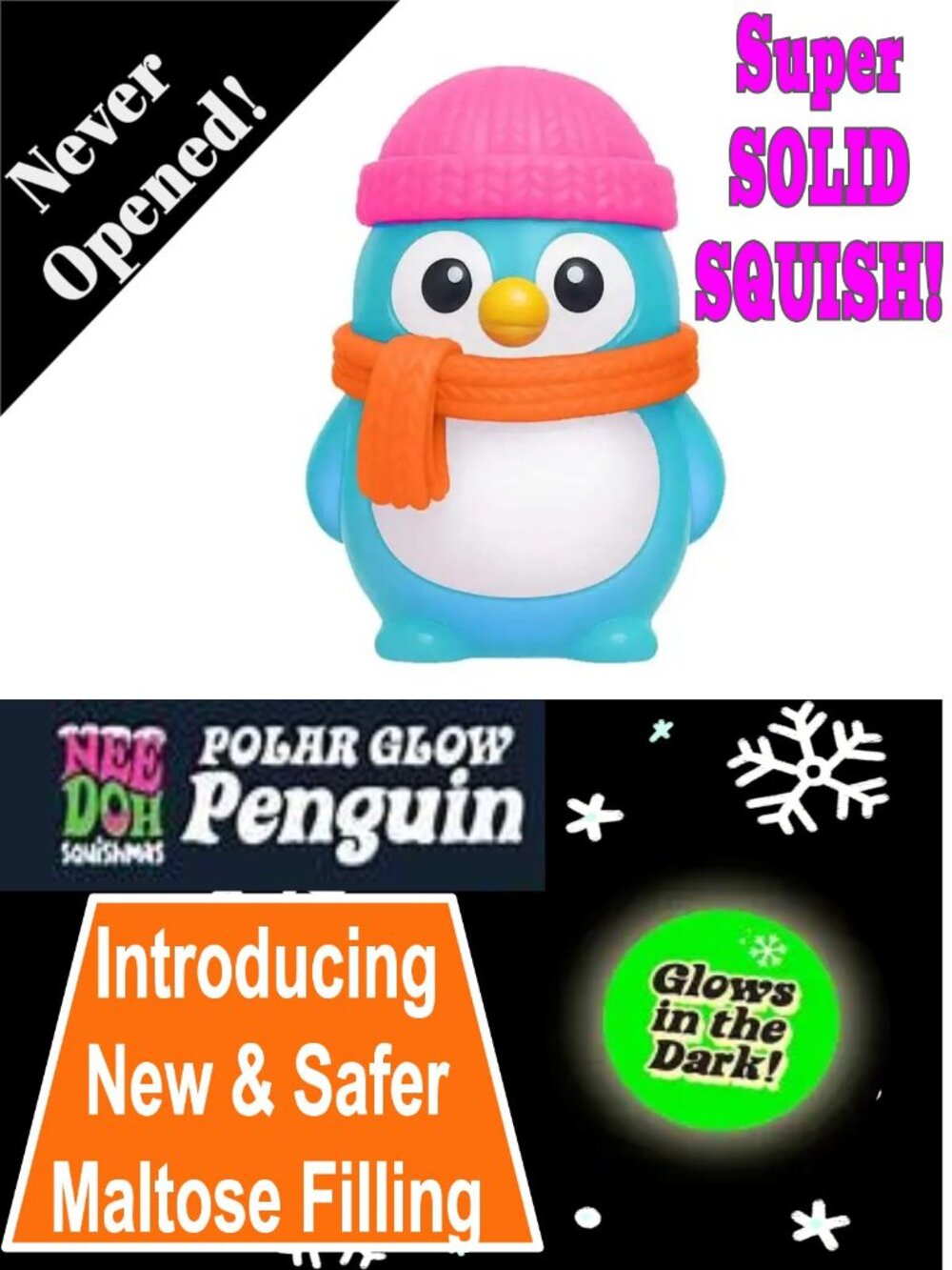 NeeDoh Squishmas Polar Penguin - Limited Edition